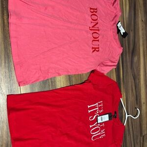 NWT t shirts.  Size small